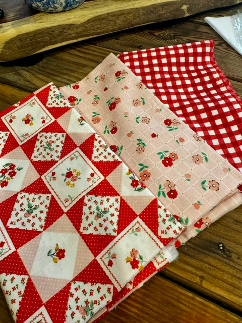 The Violet Backpack-COMPLETE bag making kit (Red/Pink)