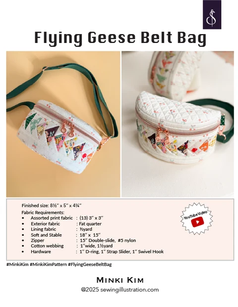 Flying Geese Belt Bag